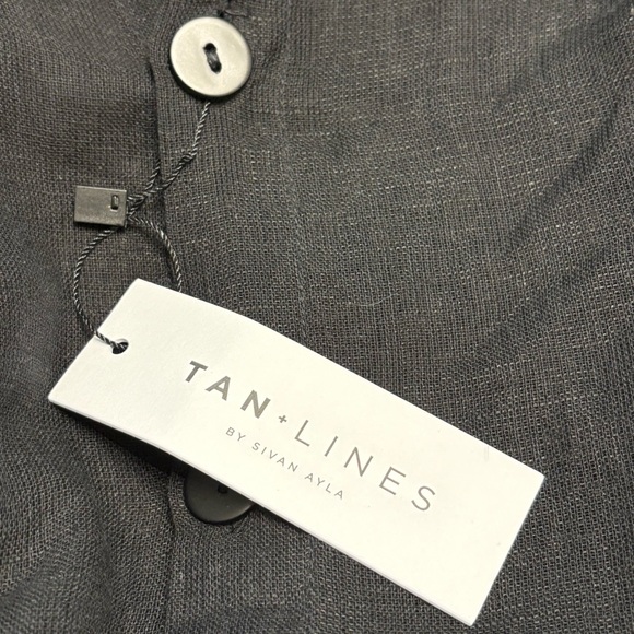 TAN + LINES by Sivan Ayla Linen Blend Swim Coverup - Picture 6 of 9